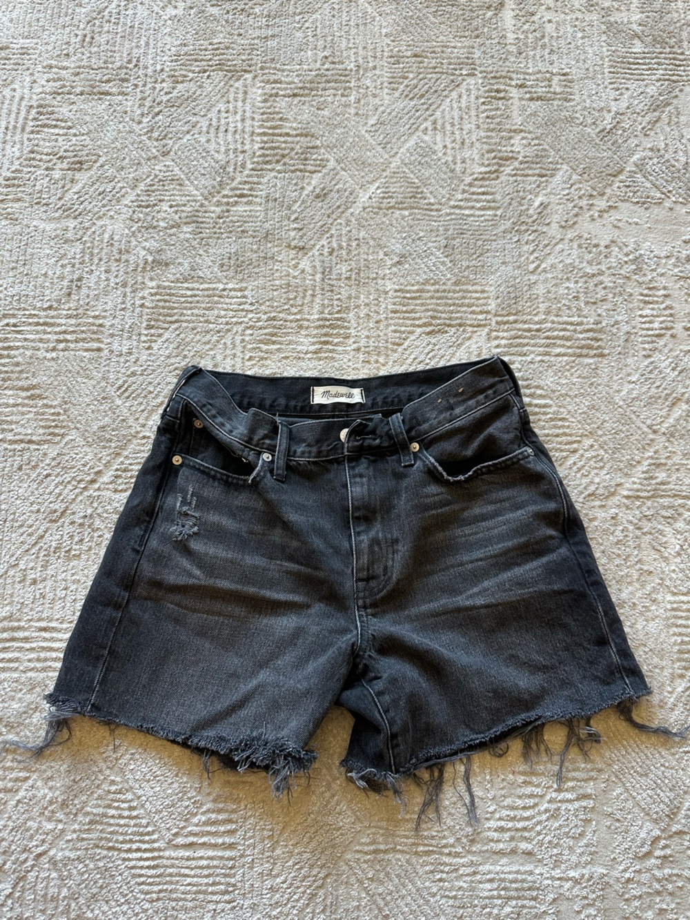 Madewell High-Rise Black Women’s Denim Shorts
